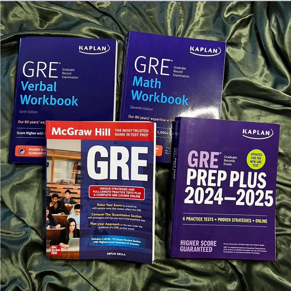 Kaplan GRE Prep Collection with McGraw Hill Guide - Blue and Red